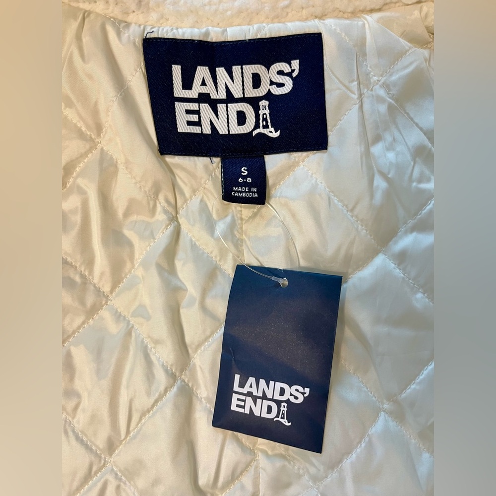 NEW Land’s End Sherpa Fleece Jacket - Small - Picture 6 of 7